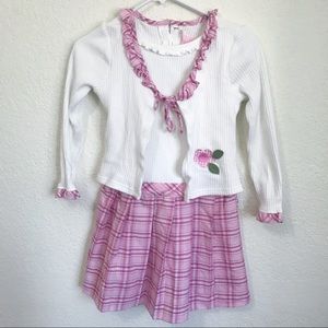 Emily West Girls One-Piece Dress and Sweater